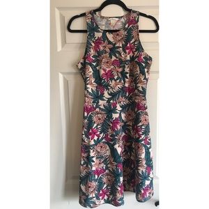 H&M floral print skater dress